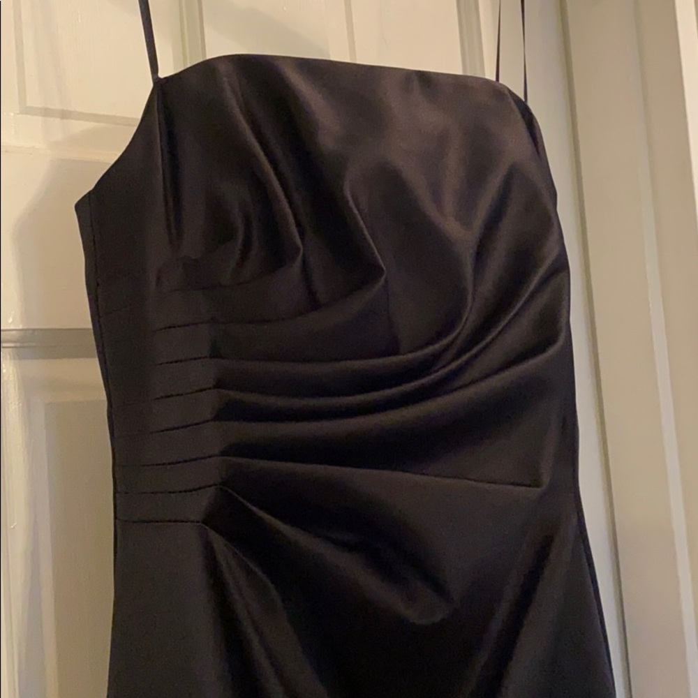 ABS Allen Schwartz Black Strapless Gown - Picture 3 of 7